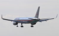 N613AA @ KORD - American Airlines Boeing 757-223, AAL889 arriving from St. Louis/KSTL, RWY 28 approach KORD. - by Mark Kalfas