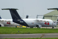 G-CGYU @ EGBP - ex OO-DJN Brussels Airlines in storage at Kemble - by Chris Hall