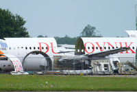 G-STRP @ EGBP - remains of Dubrovnik Airline A320 in the scrapping area at Kemble - by Chris Hall