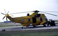 XZ591 @ EGQS - Sea King HAR.3 of 202 Squadron on dispersal at RAF Lossiemouth in the Summer of 1981. - by Peter Nicholson