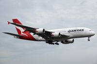 VH-OQB @ EGLL - QANTAS A380-800 - by Robert Hahn