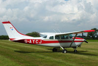 G-AYCJ @ EGBR - The Real Aeroplane Club's Summer Madness Fly-In, Breighton - by Chris Hall