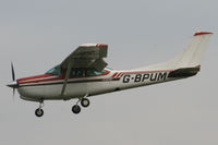 G-BPUM @ EGBJ - on approach for RW27 - by Chris Hall