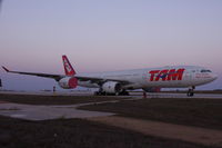 PT-MSN @ LMML - A340 PT-MSN of TAM Brazil in storage condition in Malta. - by Raymond Zammit