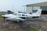 G-CDPV @ EGBS - at Shobdon Airfield, Herefordshire - by Chris Hall