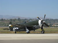 N3395G @ CMA - 1942 Republic P-47G THUNDERBOLT 'Jug', P&W R-2800 Double Wasp radial 2,300 Hp, on the flight line for Wings Over Camarillo Airshow 2012 - by Doug Robertson