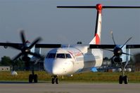 OE-LGM @ EDDP - Arrival of twice-a-day-Vienna-shuttle...... - by Holger Zengler