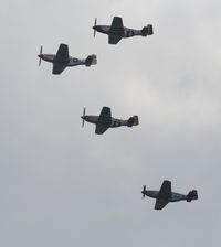 N51JC @ YIP - The Brat III in 4 ship formation