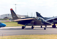 AT01 @ MHZ - Belgian Air Force Alpha Jet of 9 Wing on the flight-line at the 1990 RAF Mildenhall Air Fete. - by Peter Nicholson