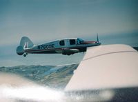 N7600E - I purchased the aircraft in the mid 1980's in Oakland, CA.  for $12,500. I did the paint scheme and (at the time) my own blue leather interior. I put in the radio and transponder package. 
Dave Hurd
Placerville, CA - by David Hurd