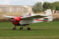G-AVXD @ EGBR - Slingsby T.66 Nipper 3 at The Real Aeroplane Club's Wings & Wheels weekend, Breighton Airfield, September 2012. - by Malcolm Clarke
