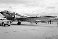N21728 @ KOSH - North Central's N21728 was the World's High Time DC-3 in 1974 when I was allowed to ride from the terminal ramp at Oshkosh to the air show line. - by Charlie Pyles