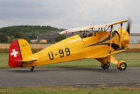 G-AXMT @ EGBR - Doflug Bu-133C Jungmeister at The Real Aeroplane Company's Summer Madness Fly-In, Breighton Airfield, August 2012. - by Malcolm Clarke