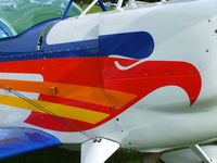 G-EGLE @ EGBK - Close up of Darren Thorpe's Christen Eagle II, After a complete rebuild at White Waltham and repainted by Mick Allen at Turweston, it looks simply stunning - by Chris Hall