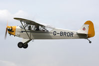 G-BROR @ EGBR - Piper L-4H Grasshopper at The Real Aeroplane Club's Wings & Wheels weekend, Breighton Airfield, September 2012. - by Malcolm Clarke