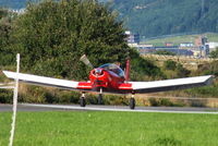 G-ZAIR @ X4HD - showing the 2.6% uphill of RW25 at Crosland Moor Airfield - by Chris Hall