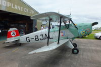 G-BJAL @ EGBR - At the Real Aeroplane Club's Wings & Wheels fly-in, Breighton - by Chris Hall