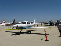 N299KT @ CMA - 1996 Larue LANCAIR IVP (pressurized), Continental IO-550 300 Hp, an aerodynamicist would have nice things to say about the Dynamic Q of this retractable gear sleek composite aircraft. - by Doug Robertson