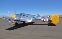 N6409J @ RTS - BN Air LLC 1944 Beech C18S in pseudo-military colors @ on September 11, 2012 at Stead Airport during Reno Air Races - by Steve Nation
