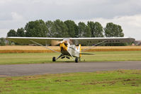 G-BROR @ EGBR - Piper L-4H Grasshopper at The Real Aeroplane Club's Summer Madness Fly-In, Breighton Airfield, August 2012. - by Malcolm Clarke