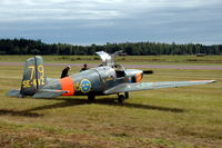 SE-KVZ @ ESKD - Saab Safir parked at Dala-Järna airfield, Sweden. - by Henk van Capelle