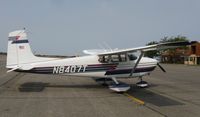 N8407T @ KAXN - Cessna 182B Skylane on the line. - by Kreg Anderson