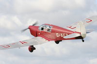 G-AEZJ @ EGBR - At the Real Aeroplane Club's Wings & Wheels fly-in, Breighton - by Chris Hall