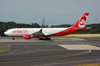 D-ALPG @ EDDL - Air Berlin A332 c/n 493 lining up for 23L at DUS - by FerryPNL