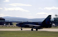 XP741 @ EGQS - Lightning F.3 of the Lightning Training Flight at RAF Binbrook preparing for flight at the 1981 RAF Lossiemouth Airshow. - by Peter Nicholson