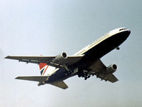 G-BBAE @ LHR - Lockheed Tristar 385 of British Airways climbing out of Heathrow in the Summer of 1976. - by Peter Nicholson