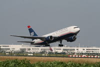 N245AY @ EBBR - Flight US751 is taking off from RWY 07R - by Daniel Vanderauwera
