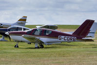G-CORB @ EGJA - Parked with visitors at the Alderney Air Races, 2012 - by alanh
