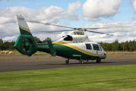 G-NHAA @ X5ES - Aerospatiale AS-365N-2 Dauphin 2 flew in to Eshott Airfield during the Great North Fly-In to assist two microlight pilots who crashed, seemingly due to the down draft/vortex of a preceding helicopter. September 2012. - by Malcolm Clarke