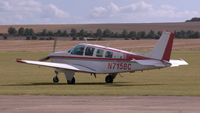 N715BC @ EGSU - 1. N715BC departing Duxford Airfield. - by Eric.Fishwick
