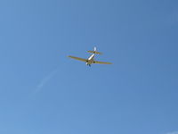 N6970U @ SZP - 1964 Mooney M20E SUPER 21, Lycoming IO-360-A1A 200 Hp, takeoff climb Rwy 22 - by Doug Robertson