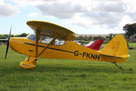 G-FKNH @ X5ES - Piper PA-15 Vagabond, Great North Fly-In, Eshott Airfield UK, September 2012. - by Malcolm Clarke