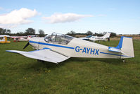 G-AYHX @ X5ES - SAN Jodel D-117A, Great North Fly-In, Eshott Airfield UK, September 2012. - by Malcolm Clarke