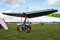 G-CFEV @ X5ES - P & M Aviation Pegasus Quik, Great North Fly-In, Eshott Airfield UK, September 2012. - by Malcolm Clarke