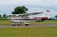 G-BEZO @ EGBP - R/Cessna F.172M Skyhawk [1392] Kemble~G 11/07/2004 - by Ray Barber