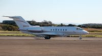 N901SG @ EGFH - Visiting corporate jet used by Spanish golf player Sergio Garcia. - by Roger Winser