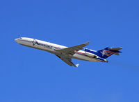 N199AJ @ TBPB - At Grantley Adams I got to see something I no longer see in the US - a non-hushkit Boeing 727 in all its glory. - by Daniel L. Berek