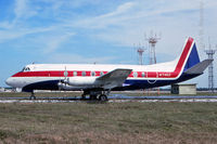 N7450 @ KDAB - Good looking Viscount soaking up the Florida sunshine - by John Meneely