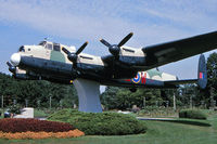 FM212 - Displayed in Jackson Park, Windsor, Ont. This Lancaster has been removed to nearby Windsor Airport (YQG), where it is undergoing a major restoration. - by John Meneely