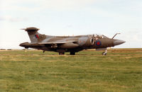 XX893 @ EGQS - Buccaneer S.2B of 12 Squadron taxying to Runway 05 at RAF Lossiemouth in September 1993. - by Peter Nicholson