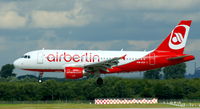 HB-IOX @ EDDL - Belair (Air Berlin cs.), is seen here landing at Düsseldorf Int´l (EDDL) - by A. Gendorf