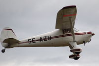 SE-AZU @ ESKD - Luscombe 8F Silvaire departing from Dala-Järna airfield, Sweden. - by Henk van Capelle