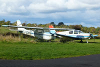 G-BOMN @ EIAB - alongside F-GAIF at Abbeyshrule Airport, Ireland - by Chris Hall