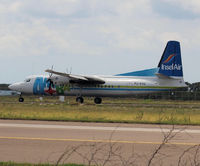 PJ-KVG @ TNCA - Landing on Reina Beatrix Airport Aruba - by Willem Göebel