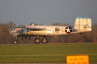 N3155G @ I74 - Departing Urbana for the Dayton B-25 Gathering and Doolittle Reunion. - by Bob Simmermon