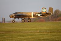 N3476G @ I74 - Departing Urbana for the Dayton B-25 Gathering and Doolittle Reunion. - by Bob Simmermon